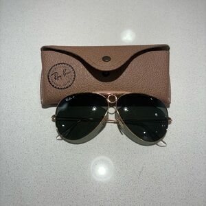 Ray-Ban Gold Frame Sunglasses vintage